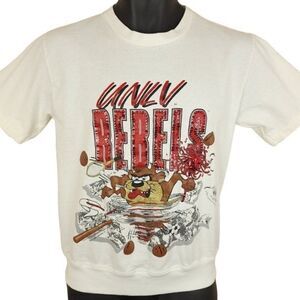 UNLV Rebels T Shirt Vintage 90s 1990 Taz Looney Tunes Made In USA Womens Small